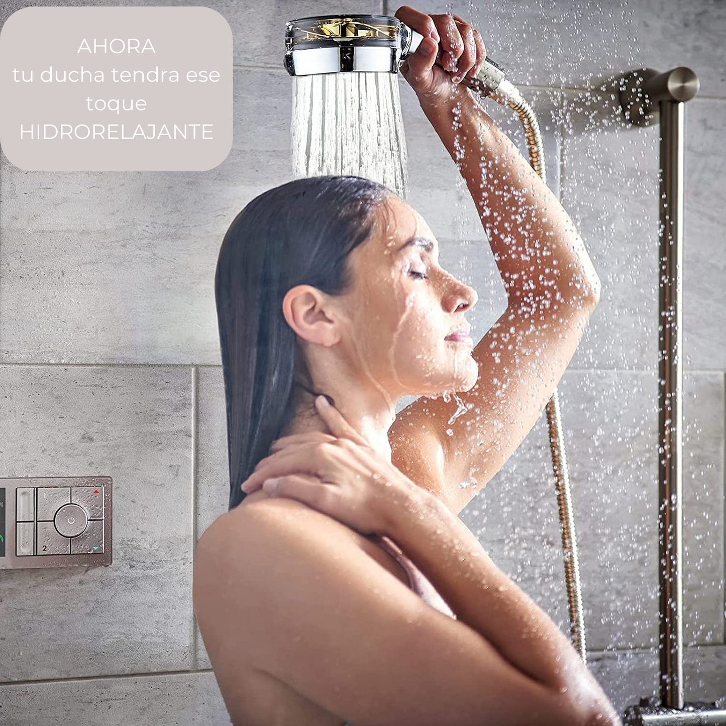 Cabezal de Ducha HIDRORELAJANTE🚿